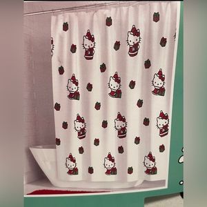 Hello Kitty Christmas shower curtain 72 inch x 72 inch 100% cotton